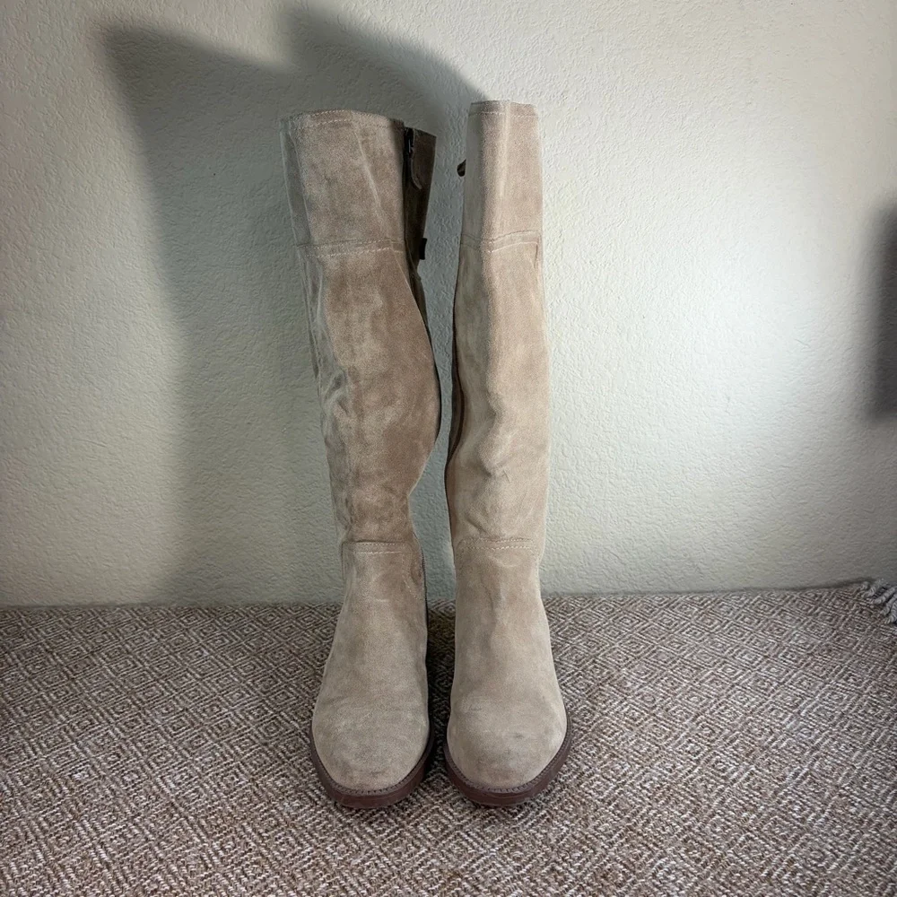 Sarto by Franco Sarto Coley Knee High Riding Boot Sz 7M Suede Leather Boho Party